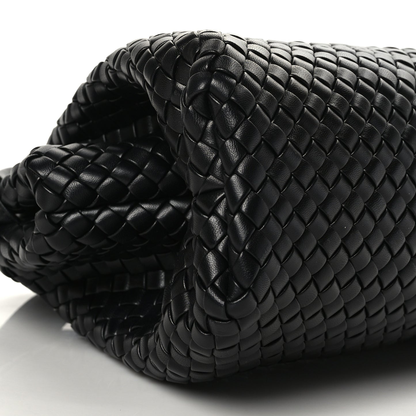 Nappa Intrecciato Medium Padded The Handle Tote Black