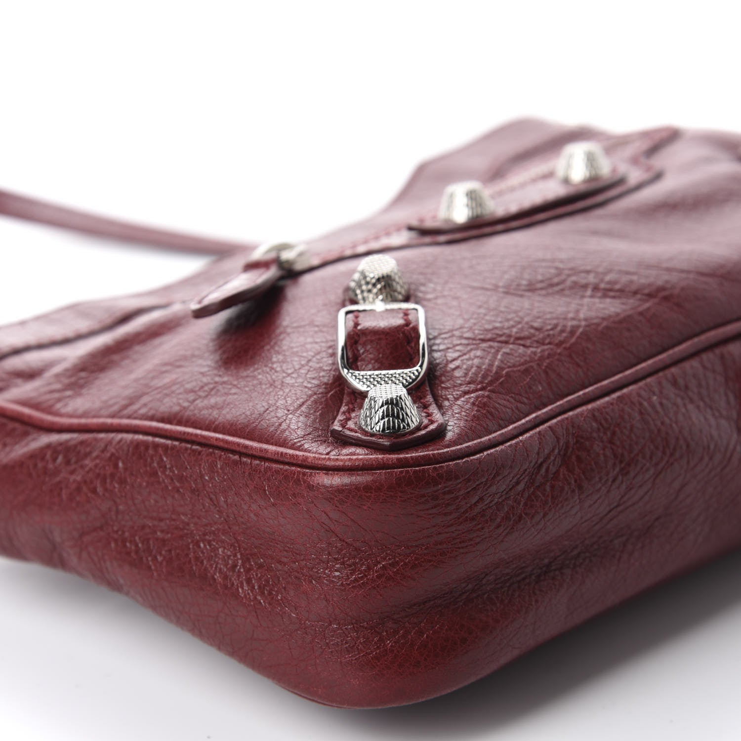 Balenciaga Agneau Giant 12 Silver Hardware Hip Rouge Cerise 6 of 10