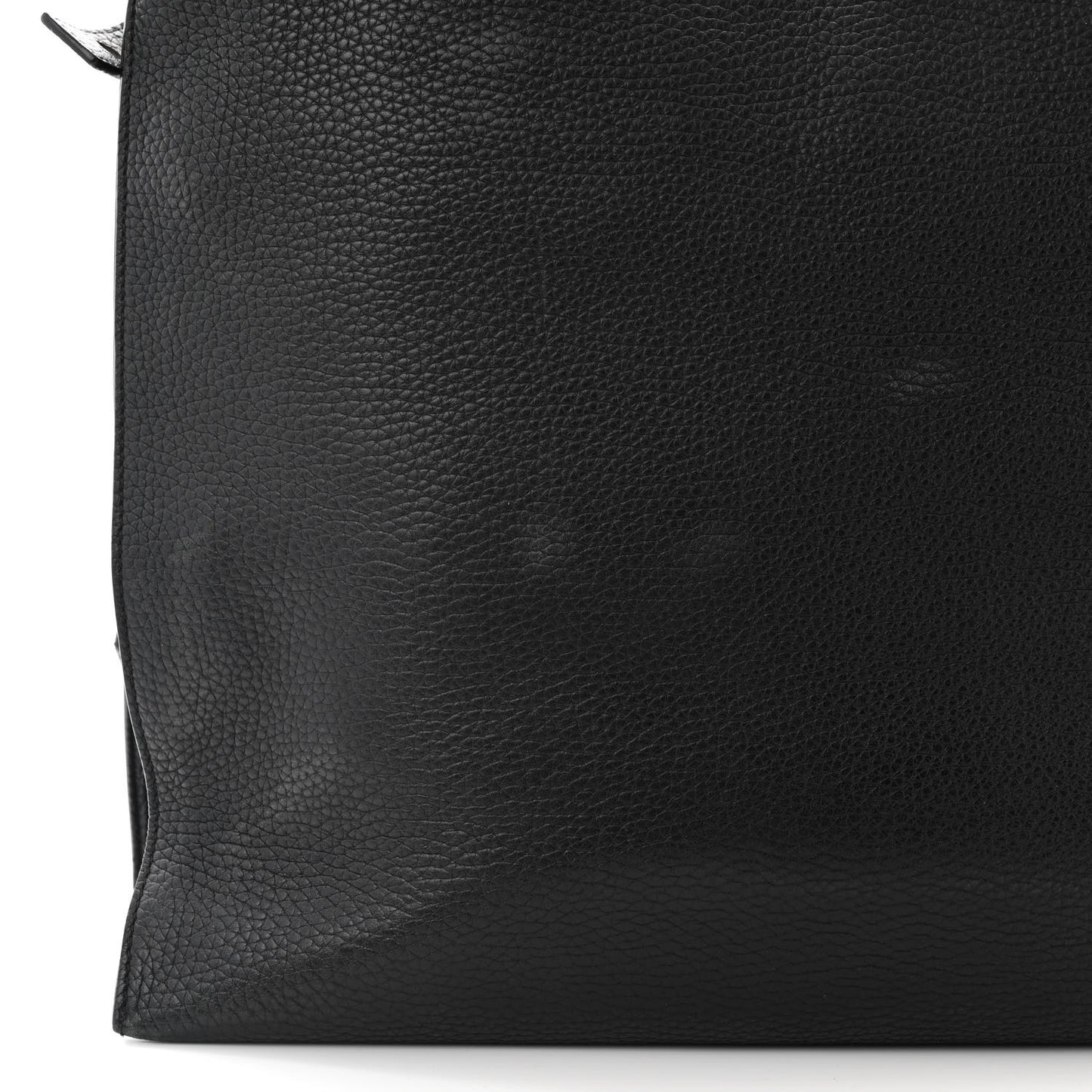 Pebbled Calfskin Large Alix Padlock Zip Hobo Bag Black