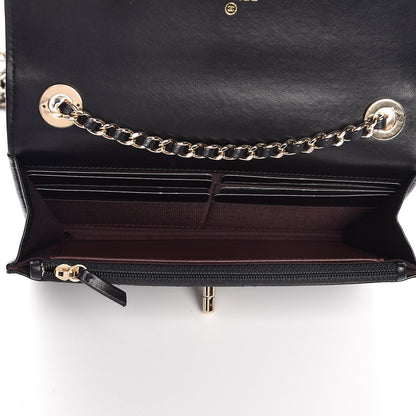 Chanel Lambskin Quilted Trendy CC Wallet On Chain WOC Black 5 of 10
