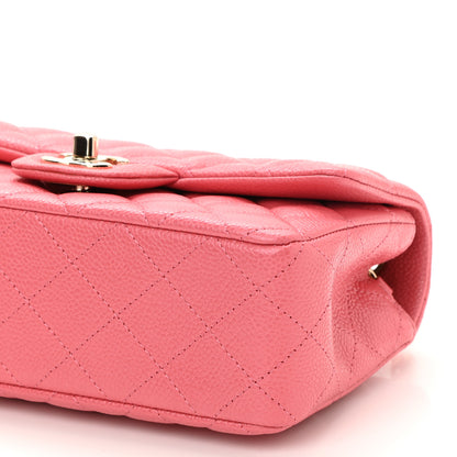 Chanel Caviar Quilted Mini Rectangular Flap Dark Pink 10 of 11