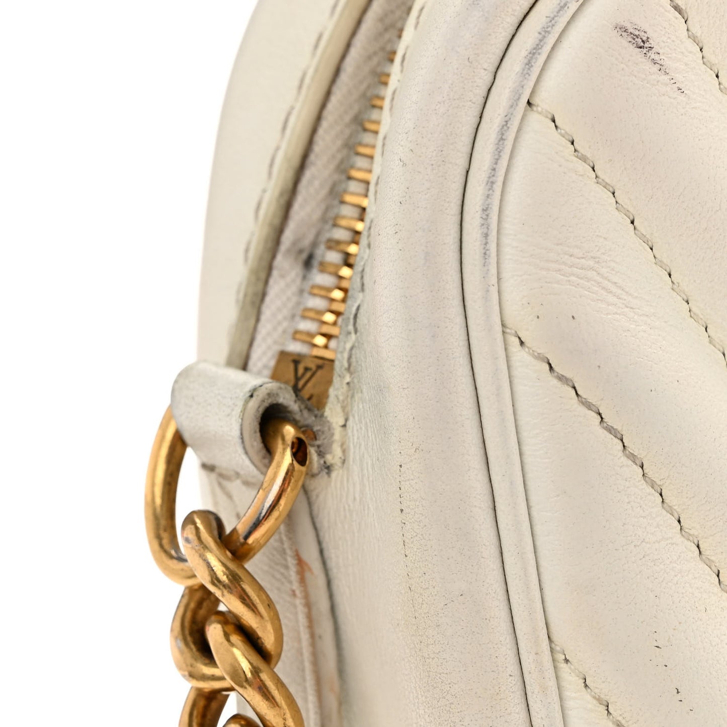 Calfskin New Wave Camera Bag White