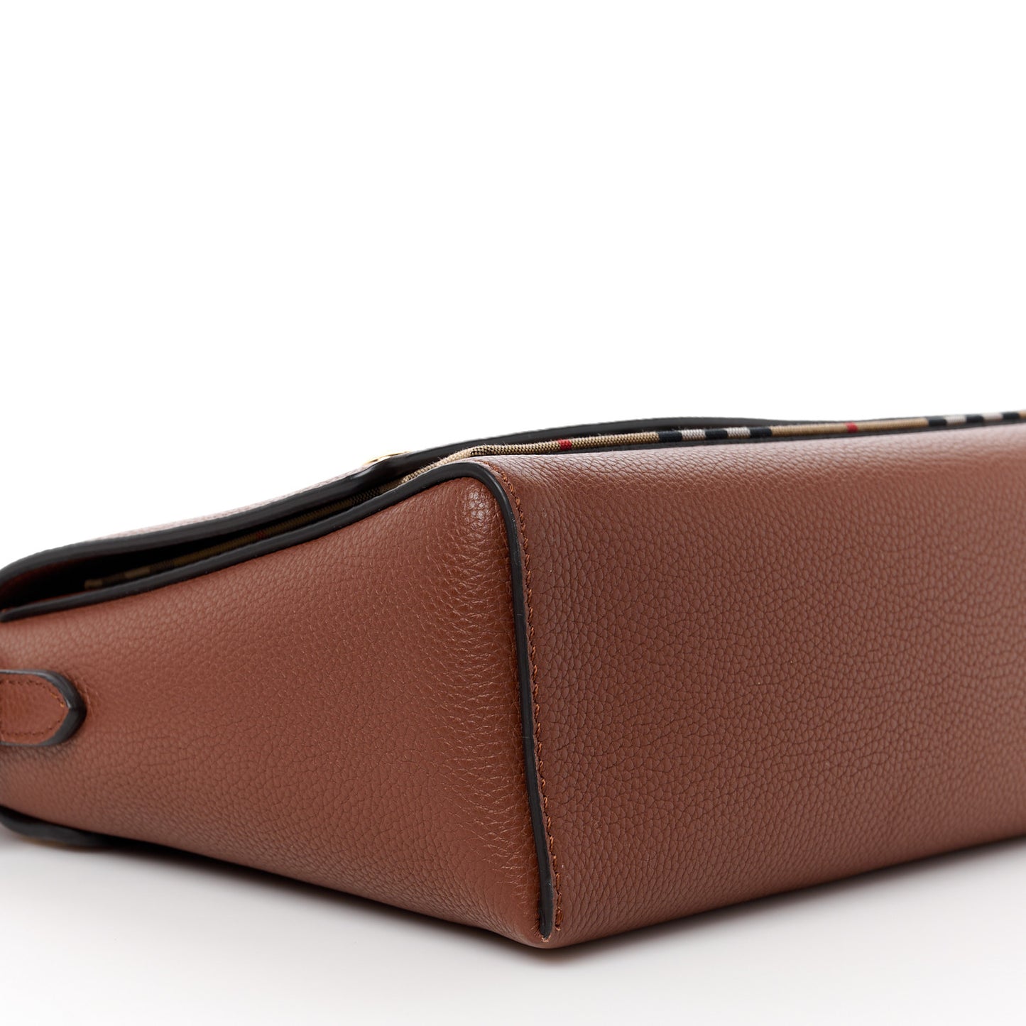 Calfskin Vintage Check Note Crossbody Bag Tan