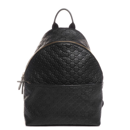Gucci Guccissima Medium Classic Backpack Black 1 of 9