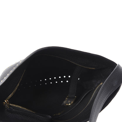 Delvaux Taurillon Pin Daily Studded Bucket Black 5 of 9