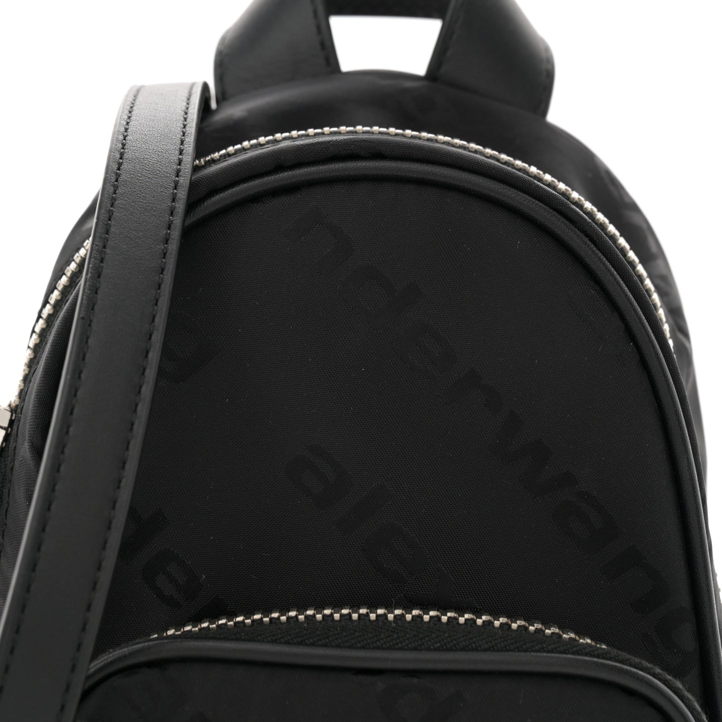 Nylon Logo Mini Attica Backpack Crossbody Black