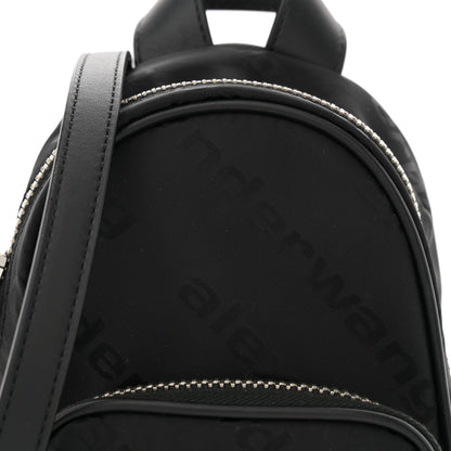 Alexander Wang Nylon Logo Mini Attica Backpack Crossbody Black 7 of 9