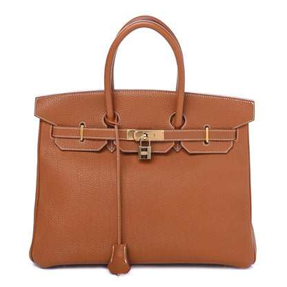 Hermes Togo Birkin 35 Gold 1 of 9