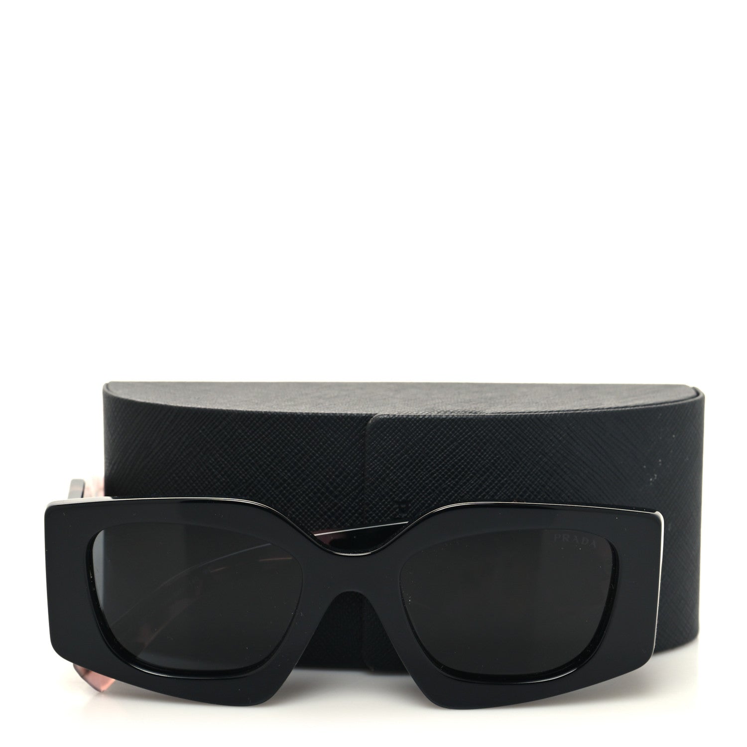 Prada Acetate Square Sunglasses SPR 15Y Slate Gray 7 of 7