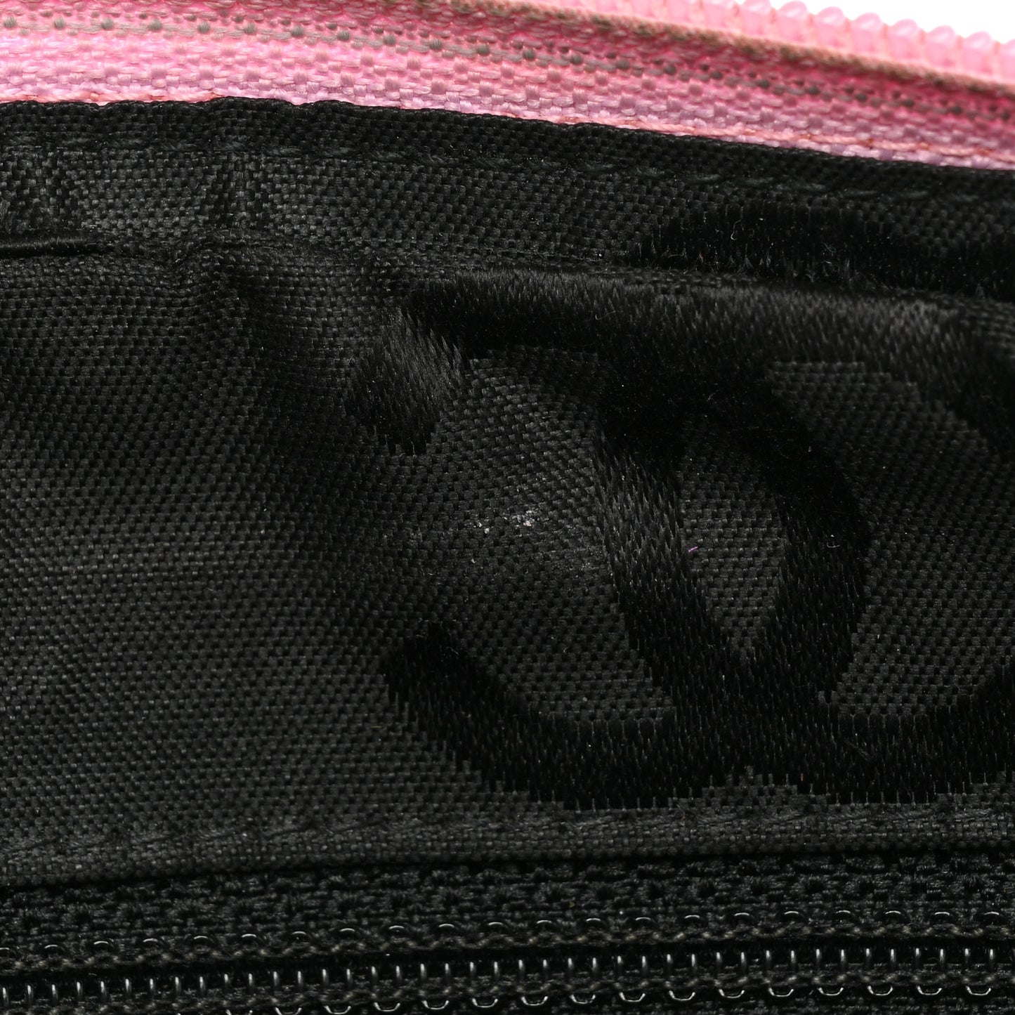 Calfskin Quilted Cambon Pochette Pink Black