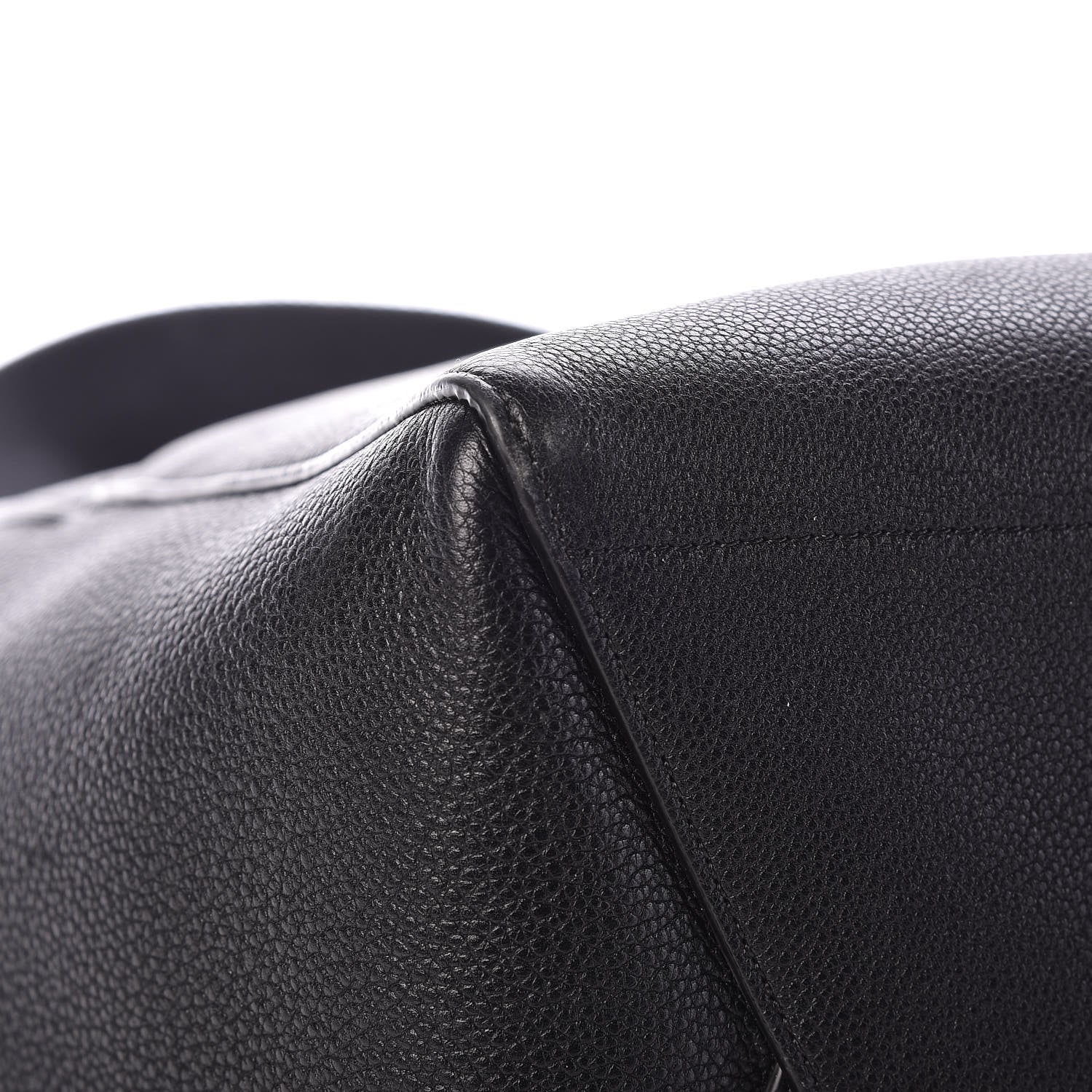 Celine Soft Grained Calfskin Sangle Bucket Bag Black 10 of 13