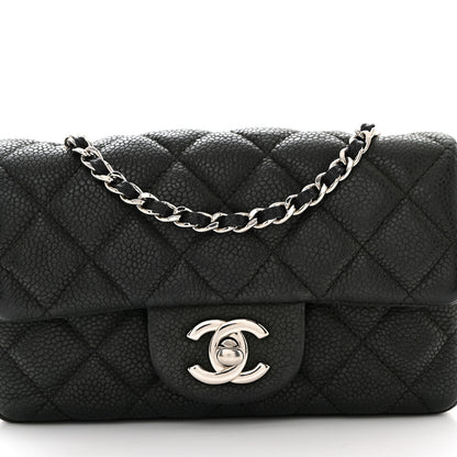 Chanel Iridescent Caviar Quilted Extra Mini Flap Black 8 of 11