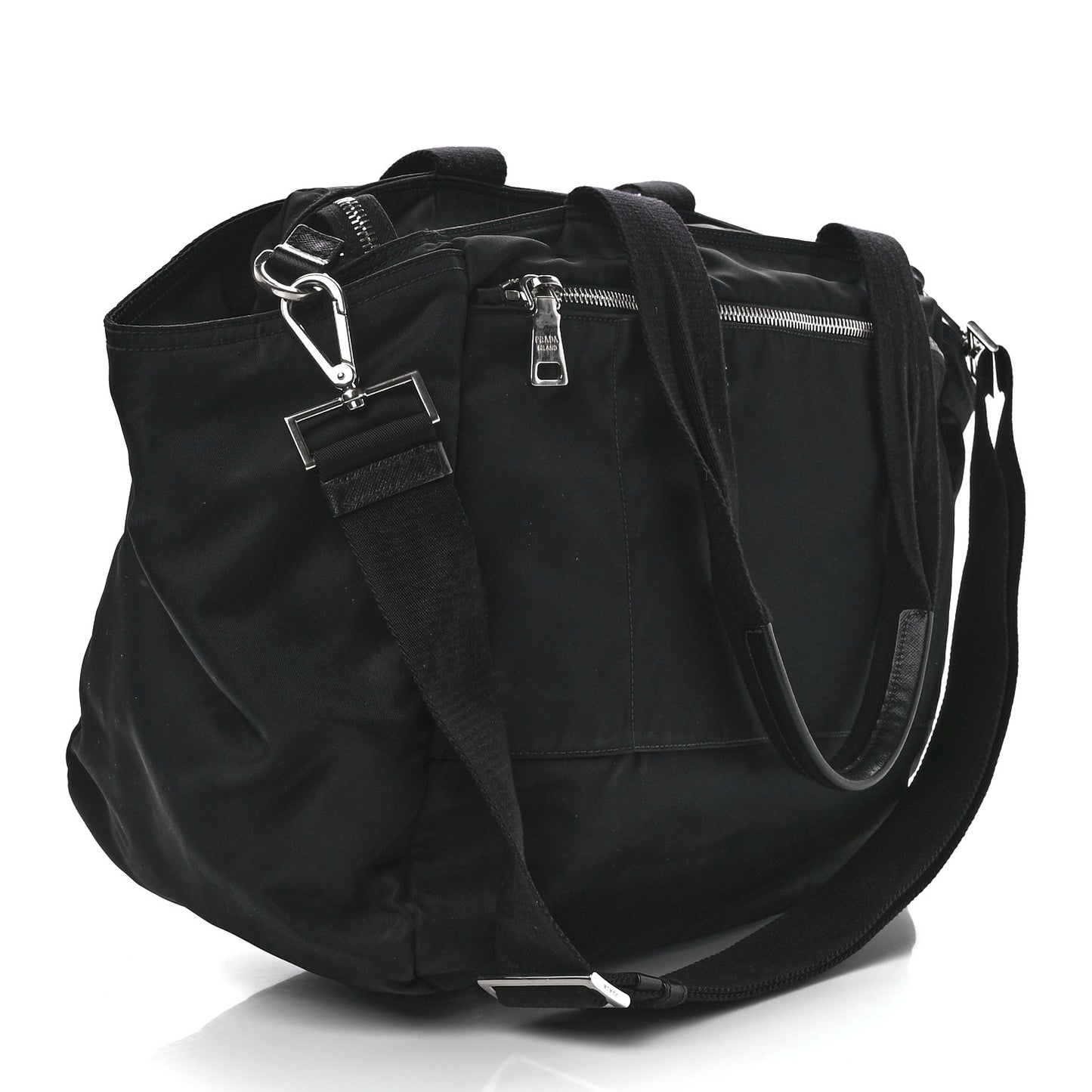 Nylon Vela Baby Bag Black