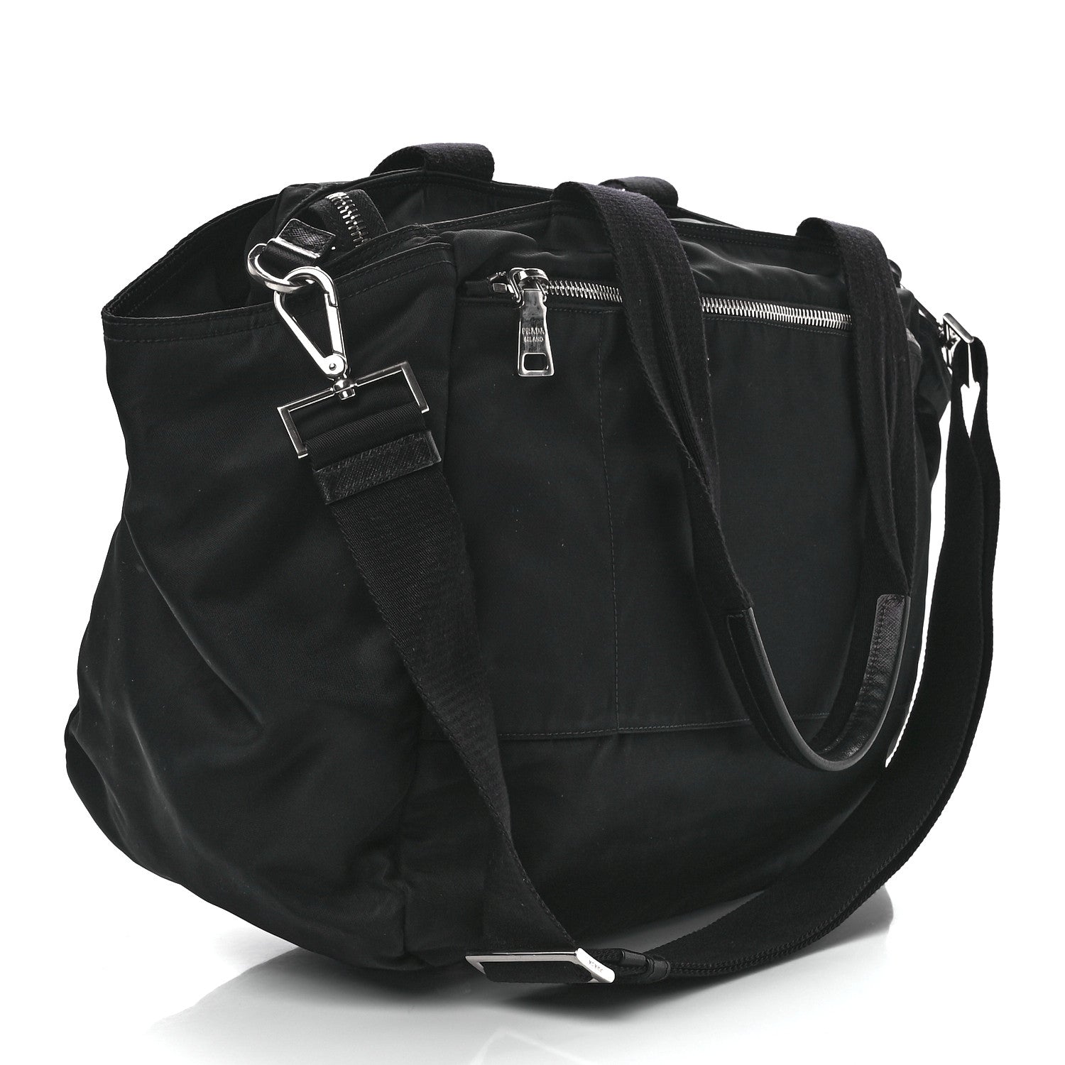 Prada Nylon Vela Baby Bag Black 3 of 15