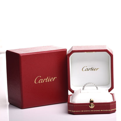Cartier Platinum Diamond 1.58ct Eternity Ring 56 7.5 7 of 7