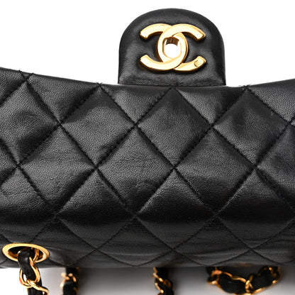 Chanel Lambskin Quilted Mini Square Flap Black 11 of 12