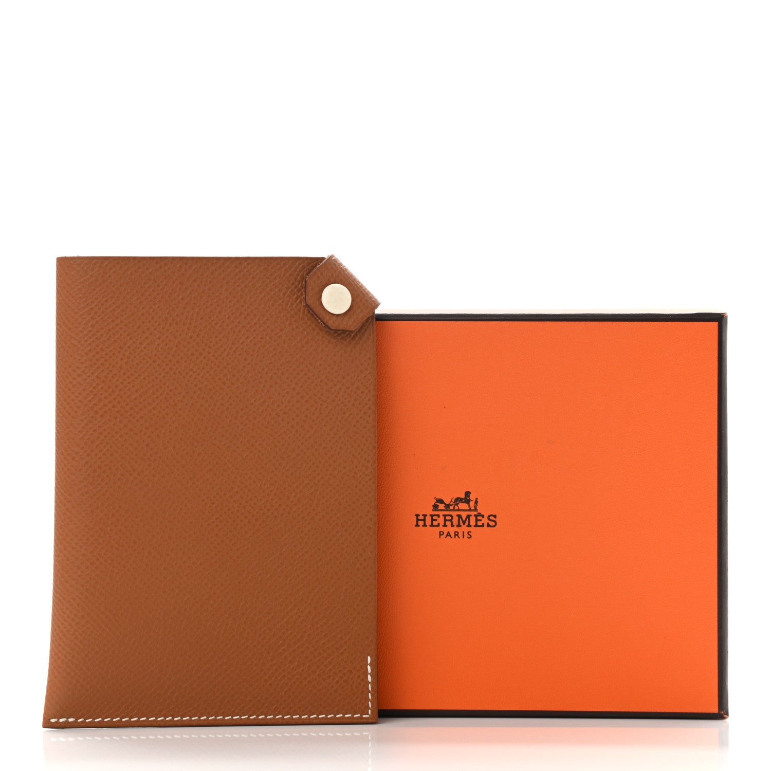 Hermes Epsom Tarmac Dot PM Passport Holder Gold Nata 8 of 8