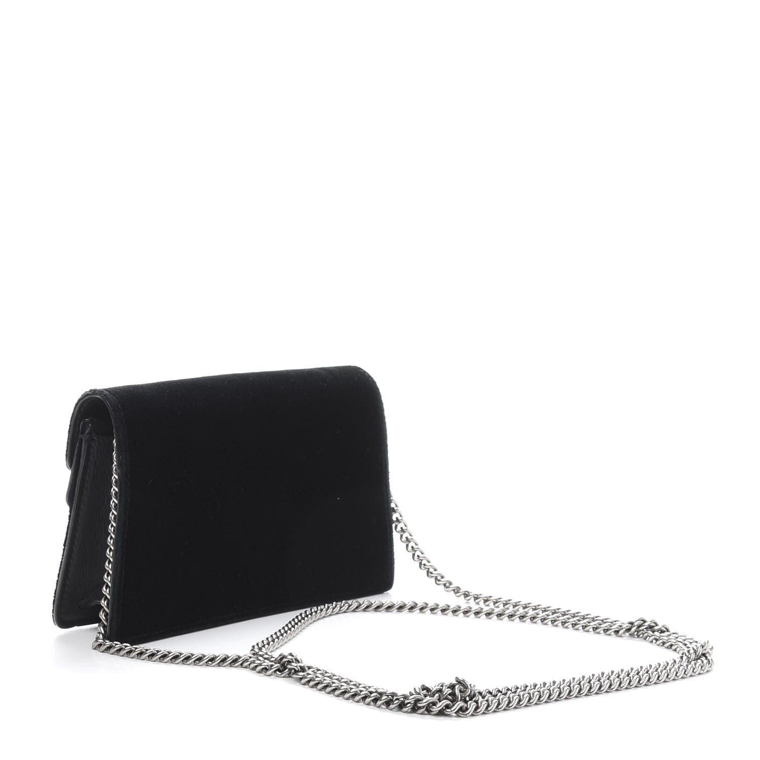 Gucci Velvet Super Mini Dionysus Shoulder Bag Black 3 of 12