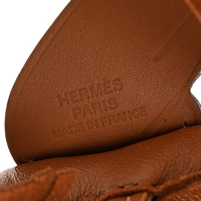 Hermes Milo Lambskin Swift Grigri Rodeo Pegase Horse Bag Charm PM Gold Gold 3 of 5