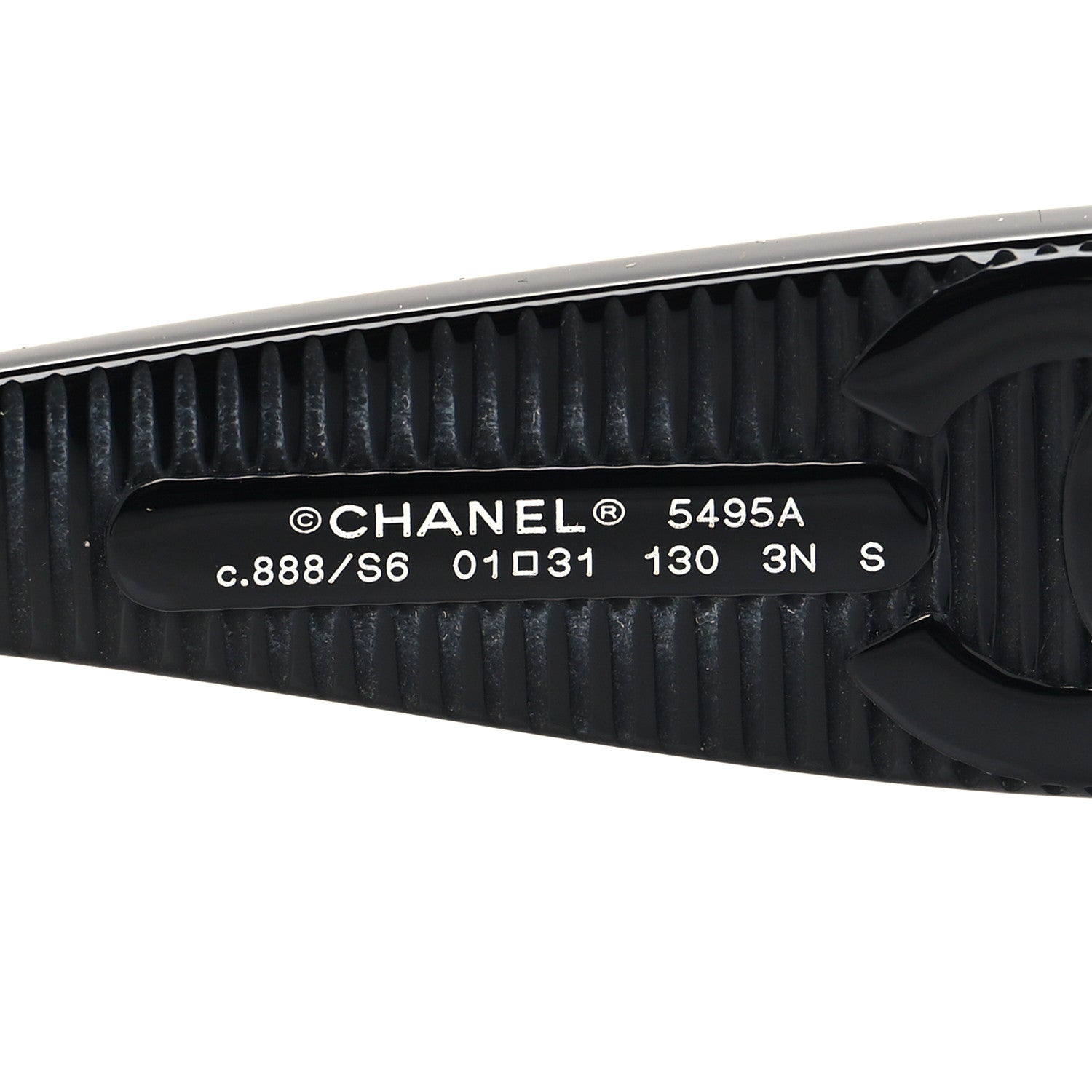 Chanel Acetate Shield Sunglasses 5495A Black 5 of 8