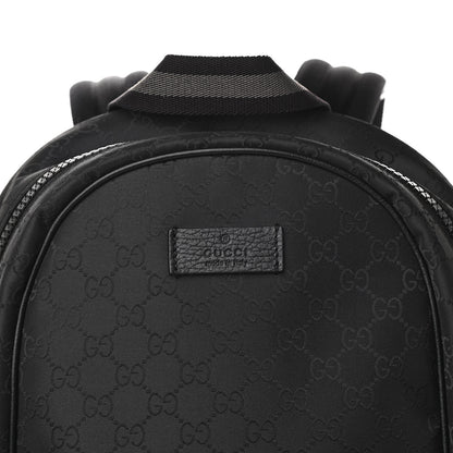 Gucci Nylon Monogram Slim Backpack Black 8 of 11