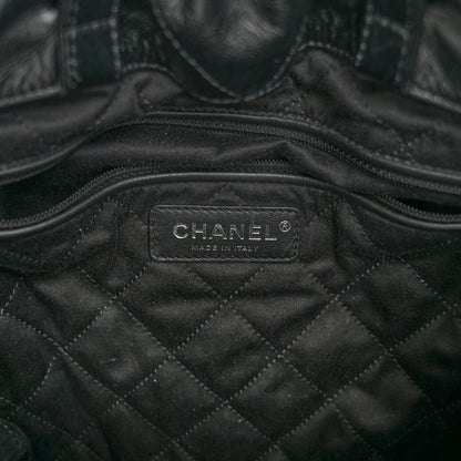 Chanel Shiny Calfskin Quilted Chanel 22 Backpack So Black 6 of 11