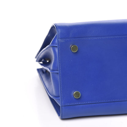 Saint Laurent Calfskin Small Sac De Jour Blue Majorelle 8 of 10