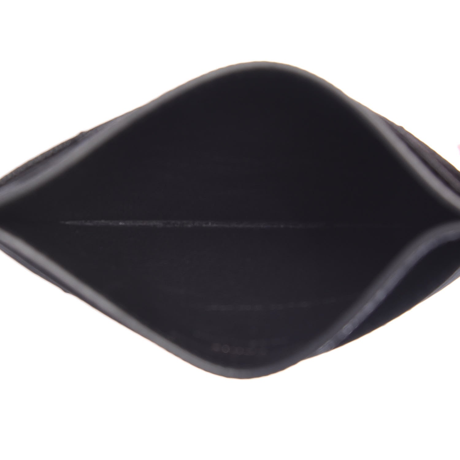 Saint Laurent Grain De Poudre Matelasse Chevron Monogram Credit Card Case Black 5 of 9