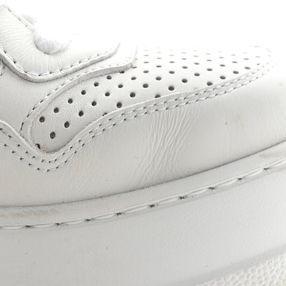 Gucci Calfskin Web Perforated Womens Platform 55mm Sneakers 38.5 White Bright Splash 12 of 14