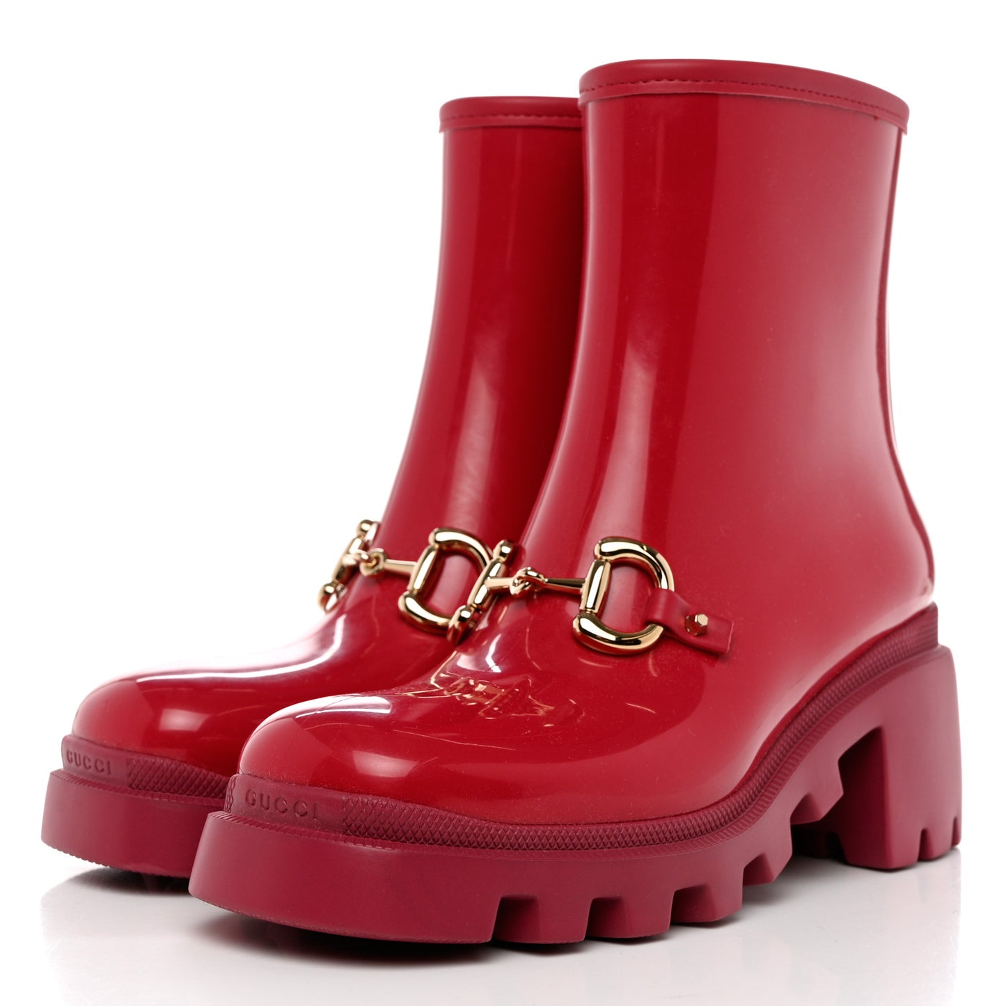Rubber Womens Horsebit Ankle Boots 39 Petunia