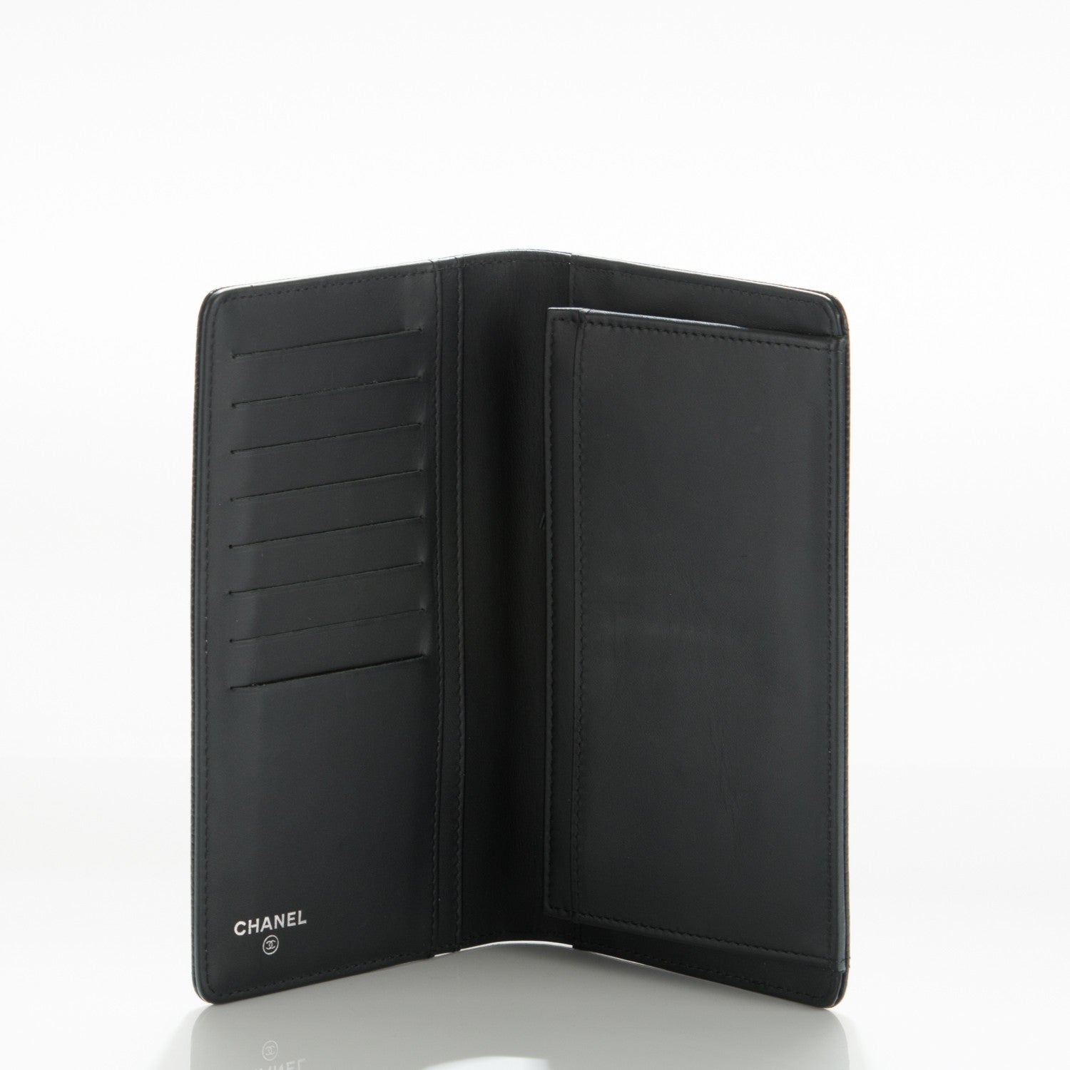 Chanel Caviar Timeless CC Yen Wallet Black 5 of 8