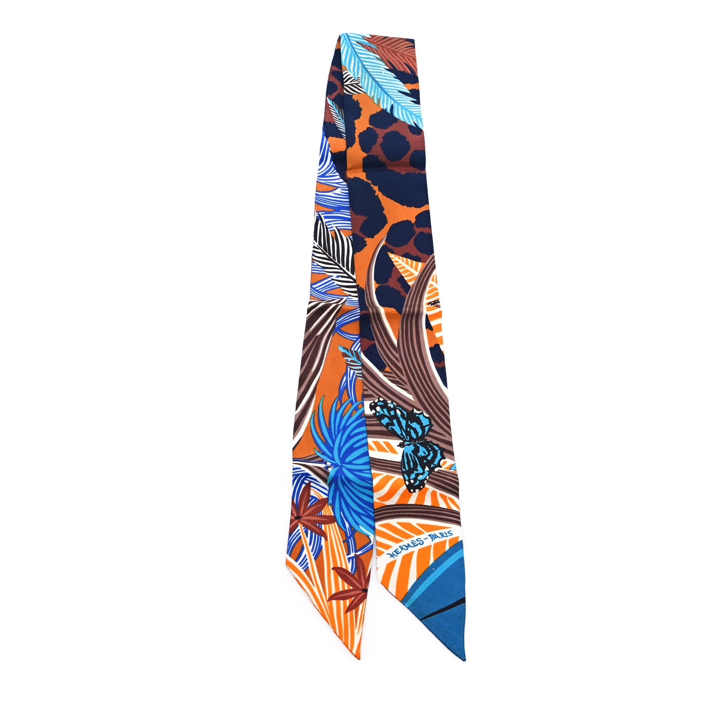 Silk Jaguar Quetzal Twilly Brun Bleu Orange