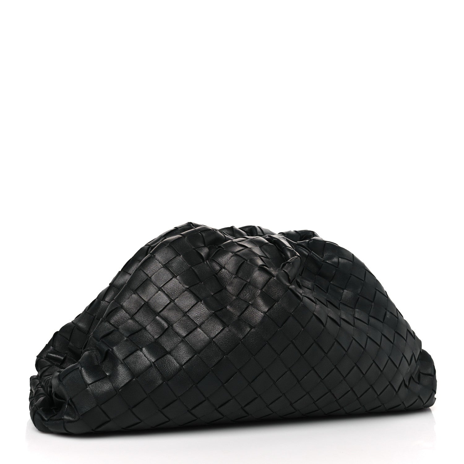 Bottega Veneta Nappa Maxi Intreccio The Pouch Oversized Clutch Black 3 of 9