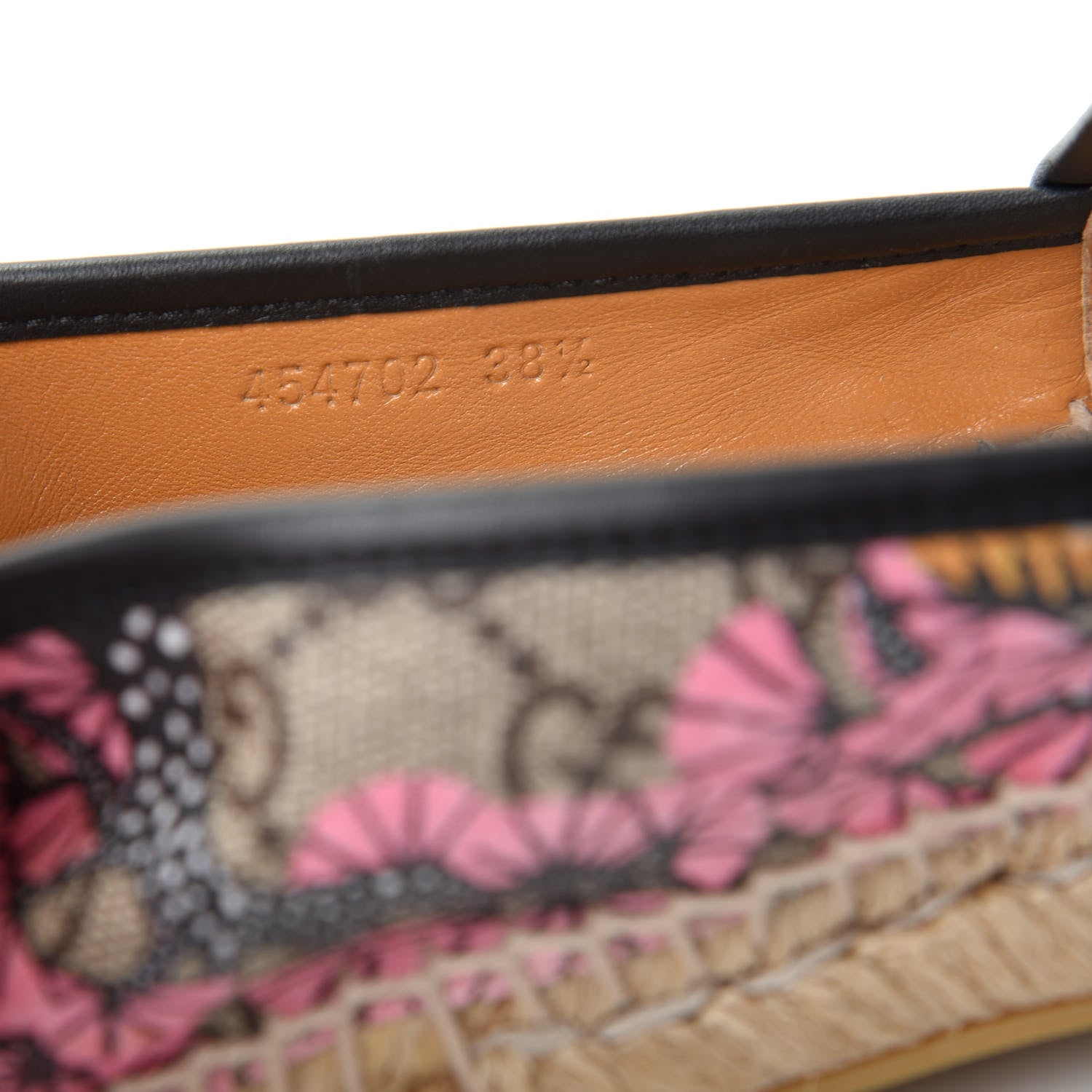 Gucci GG Supreme Monogram Bengal Espadrilles 38.5 Beige Pink 10 of 10