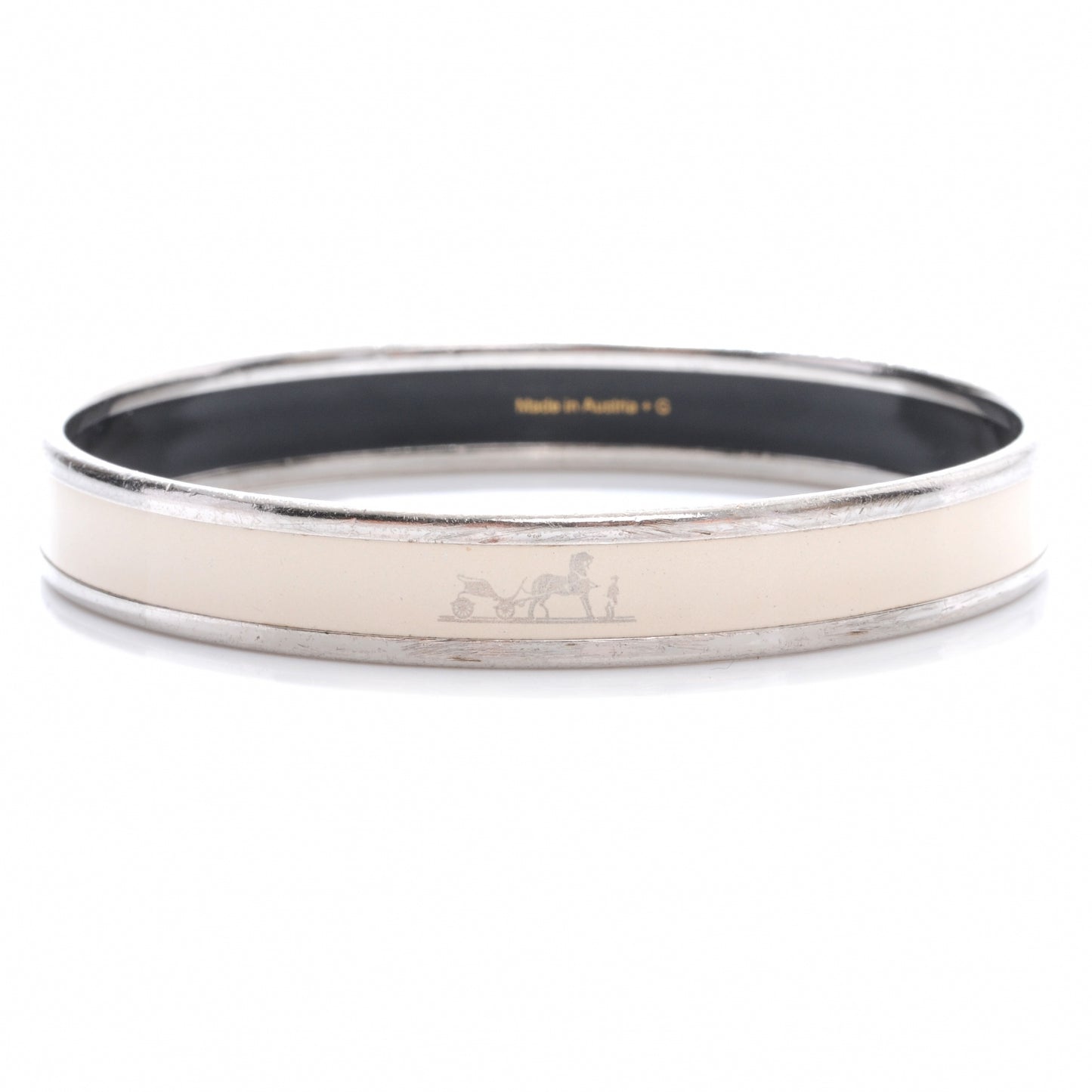 Enamel Narrow Caleche Printed Bracelet PM 65