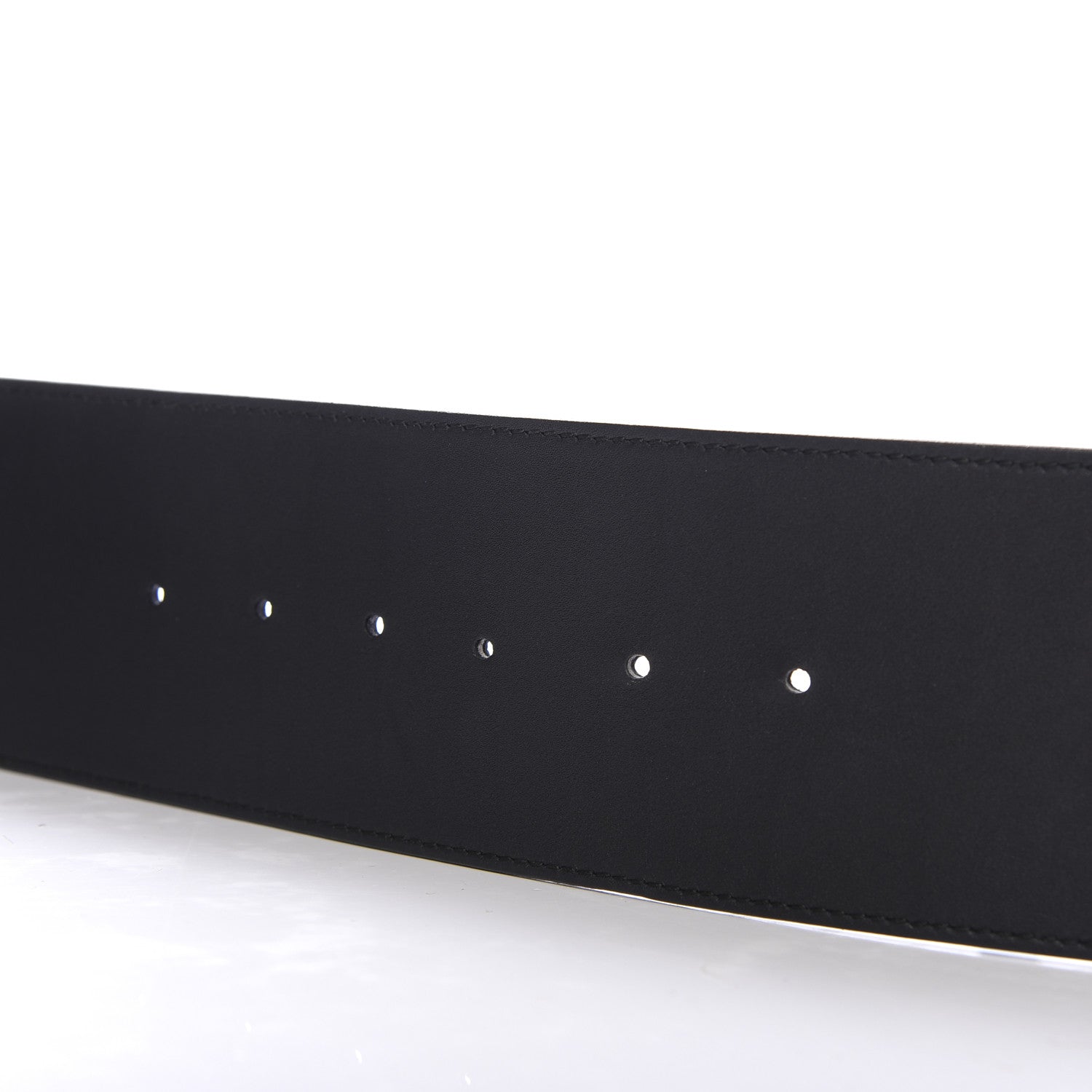 Gucci Moon Calfskin Pearl Double G 70mm Belt 90 36 Black Cream 6 of 7