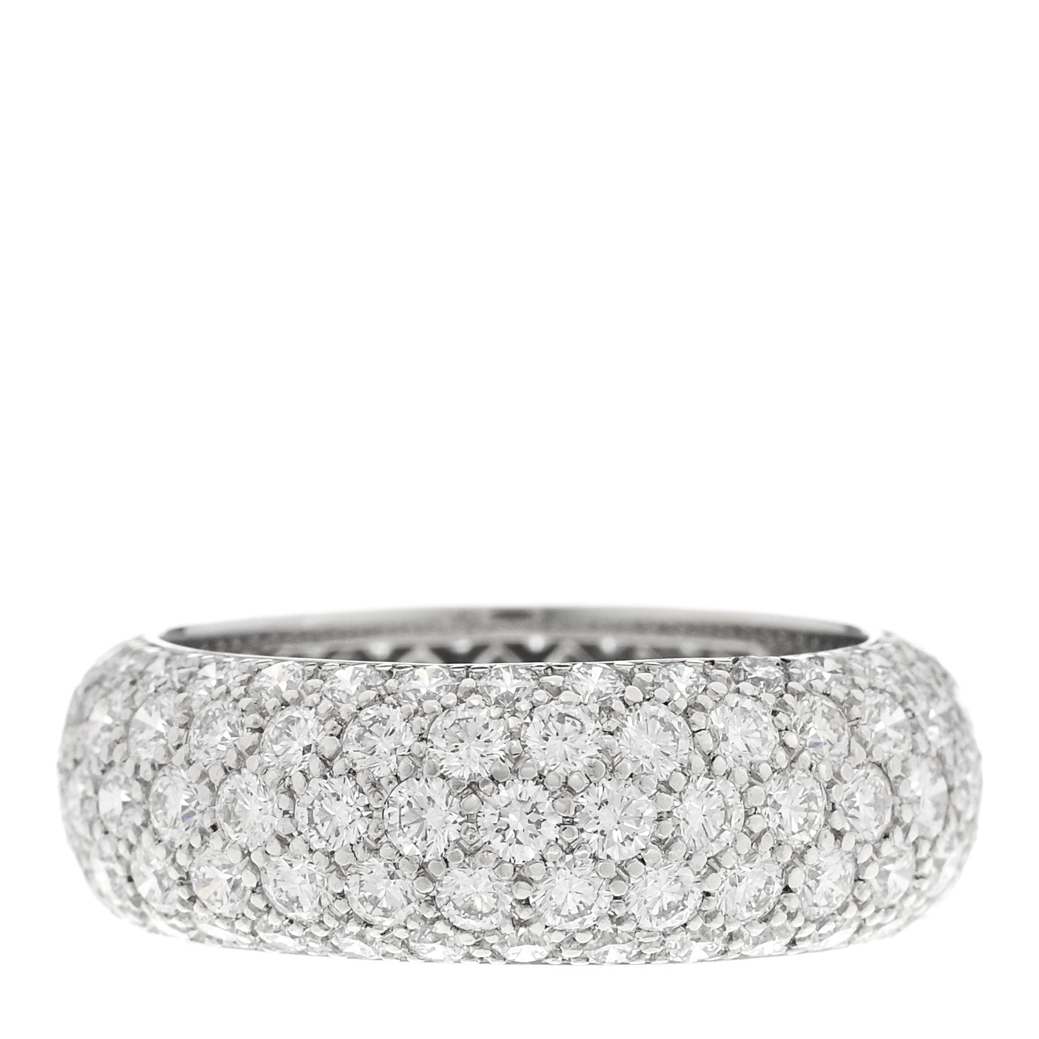 Tiffany Platinum Diamond Five Row Etoile Band Ring 54 6.75 3 of 4