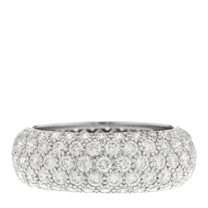 Tiffany Platinum Diamond Five Row Etoile Band Ring 54 6.75 3 of 4