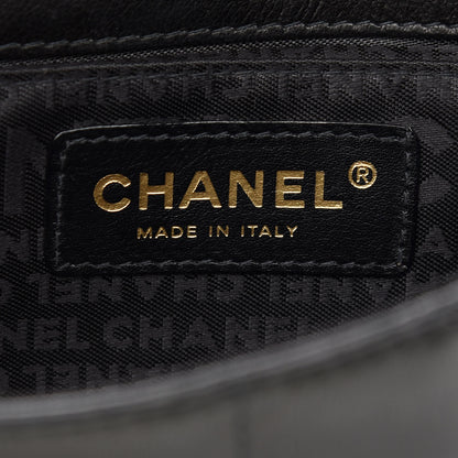 Chanel Lambskin Quilted Mini Chocolate Bar Camellia Flap Black 8 of 10