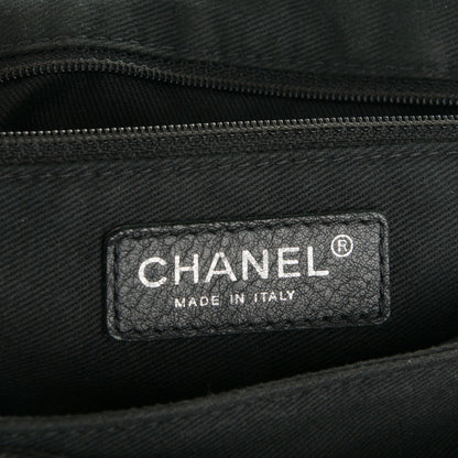 Chanel Metallic Caviar Quilted Timeless Accordion Flap Dark Silver 6 of 7