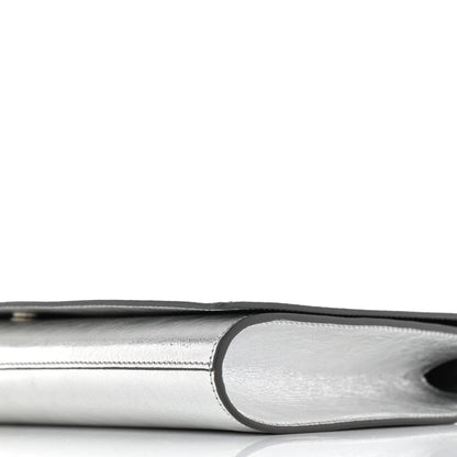 Saint Laurent Metallic Calfskin Monogram Large Belle De Jour Clutch Silver 6 of 8