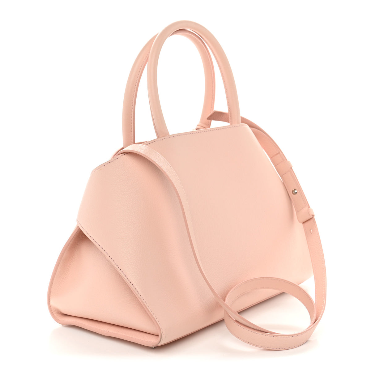 Calfskin Medium Hug Bag Pink