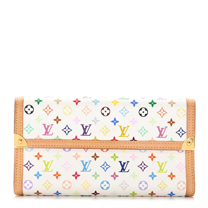 Louis Vuitton Monogram Multicolor Porte Tresor International Wallet White 1 of 7