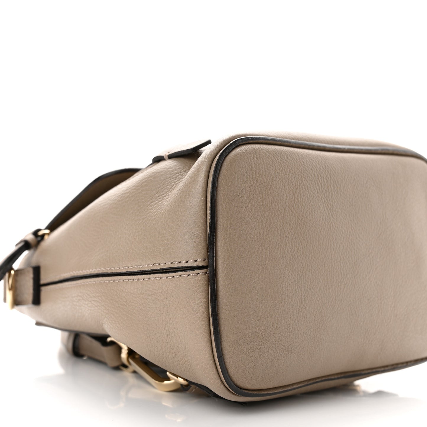 Suede Calfskin Mini Faye Backpack Motty Grey