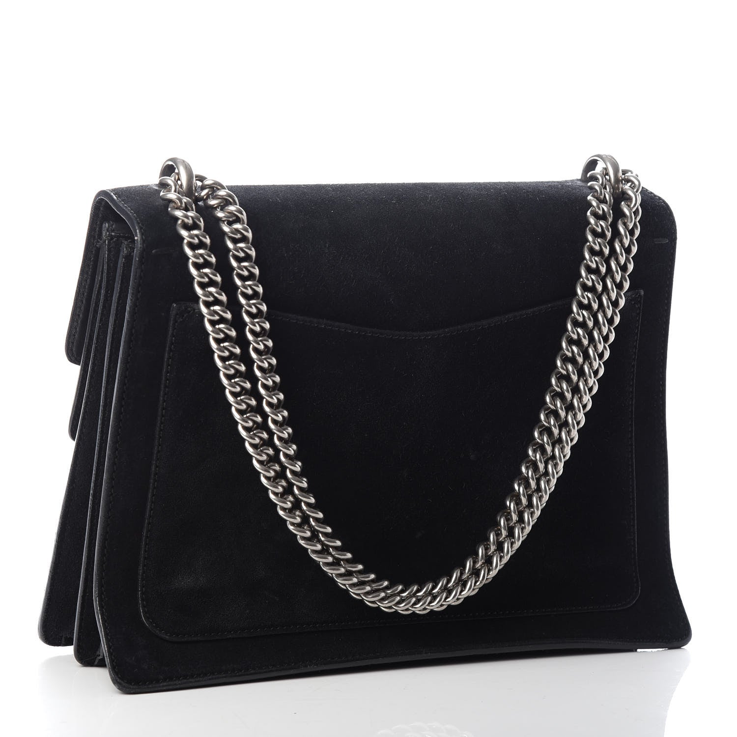 Gucci Suede Medium Dionysus Shoulder Bag Black 3 of 9