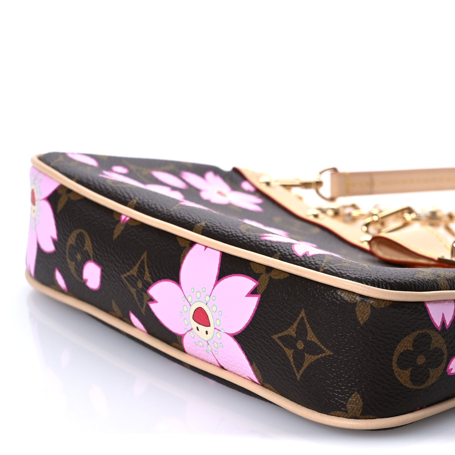 Louis Vuitton LV X TM Monogram Pochette Accessories Sakura Brown