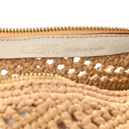 Loewe Raffia Paula's Ibiza Bracelet Pouch Natural White 6 of 9