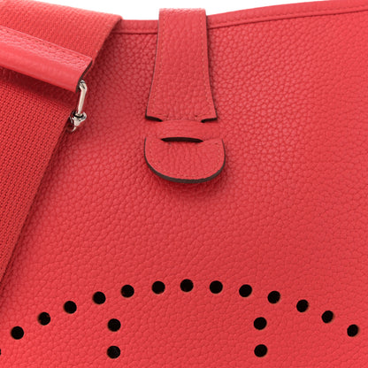 Hermes Taurillon Clemence Evelyne III PM Rose Jaipur 8 of 13