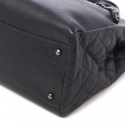 Chanel Caviar Lambskin Quilted Large Coco Break Shopping Bag Black 6 of 11