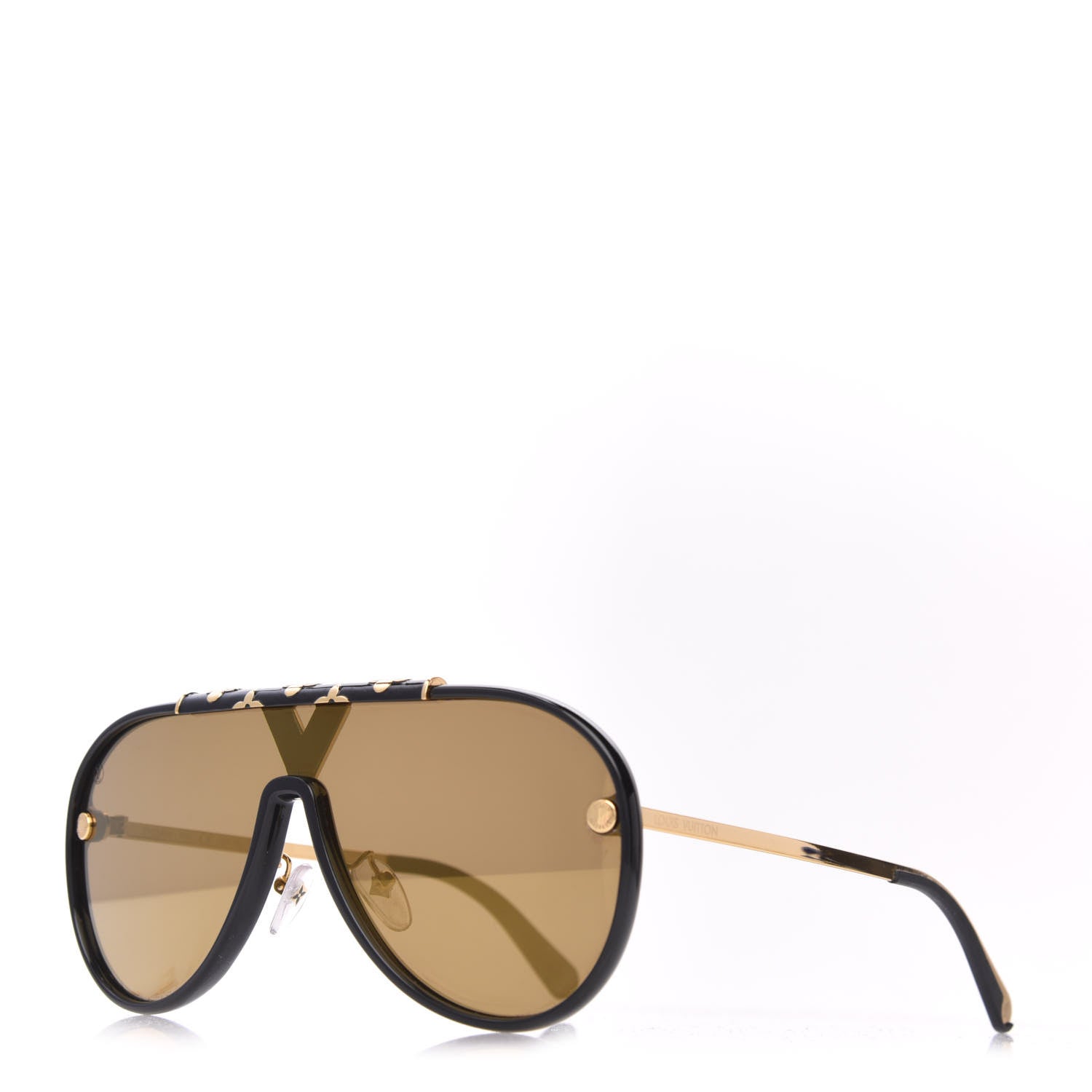 Louis Vuitton Acetate Mascot Sunglasses Z1059W Black 1 of 7